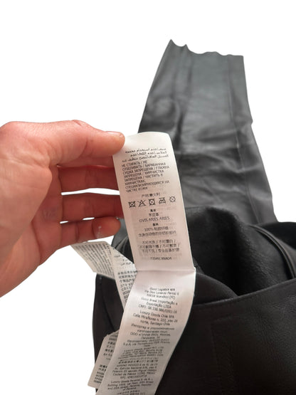 Lambskin Leather Pleated Trouser Pant