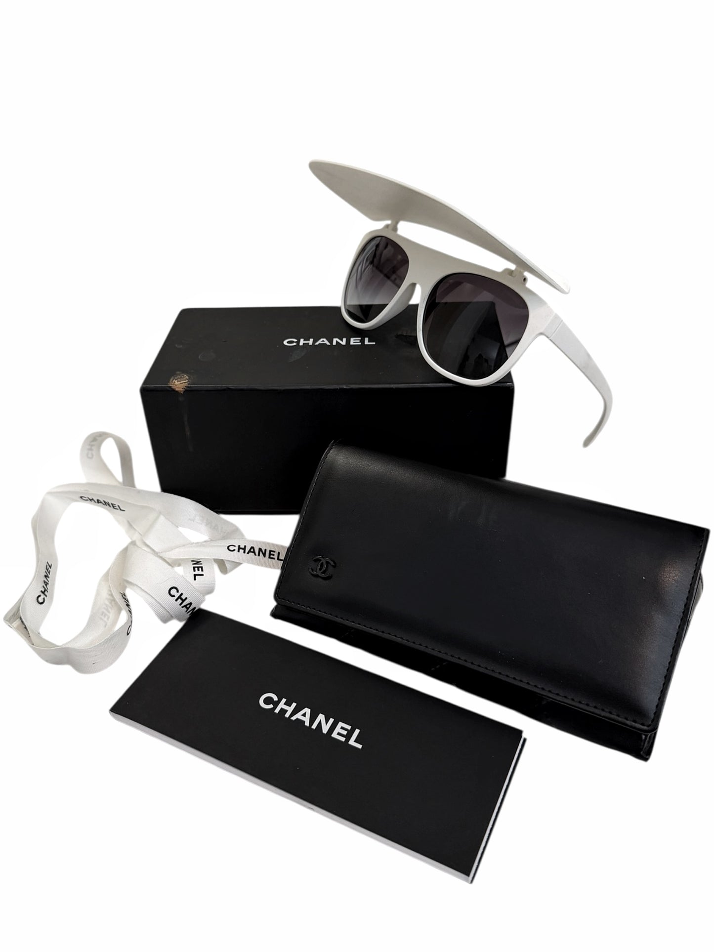 Visor Shield White Sunglasses
