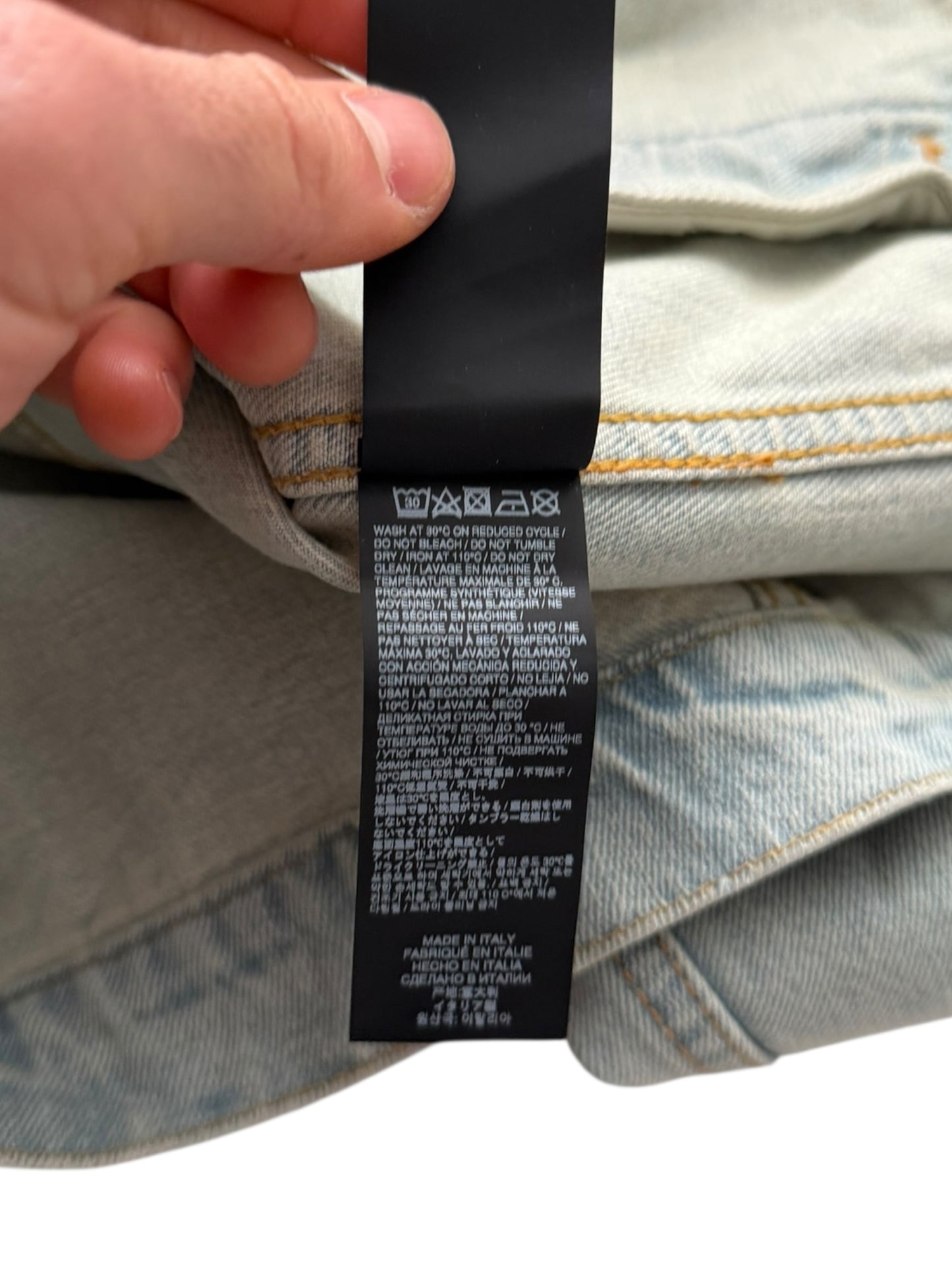 Denim Pleated Trucker Jacket