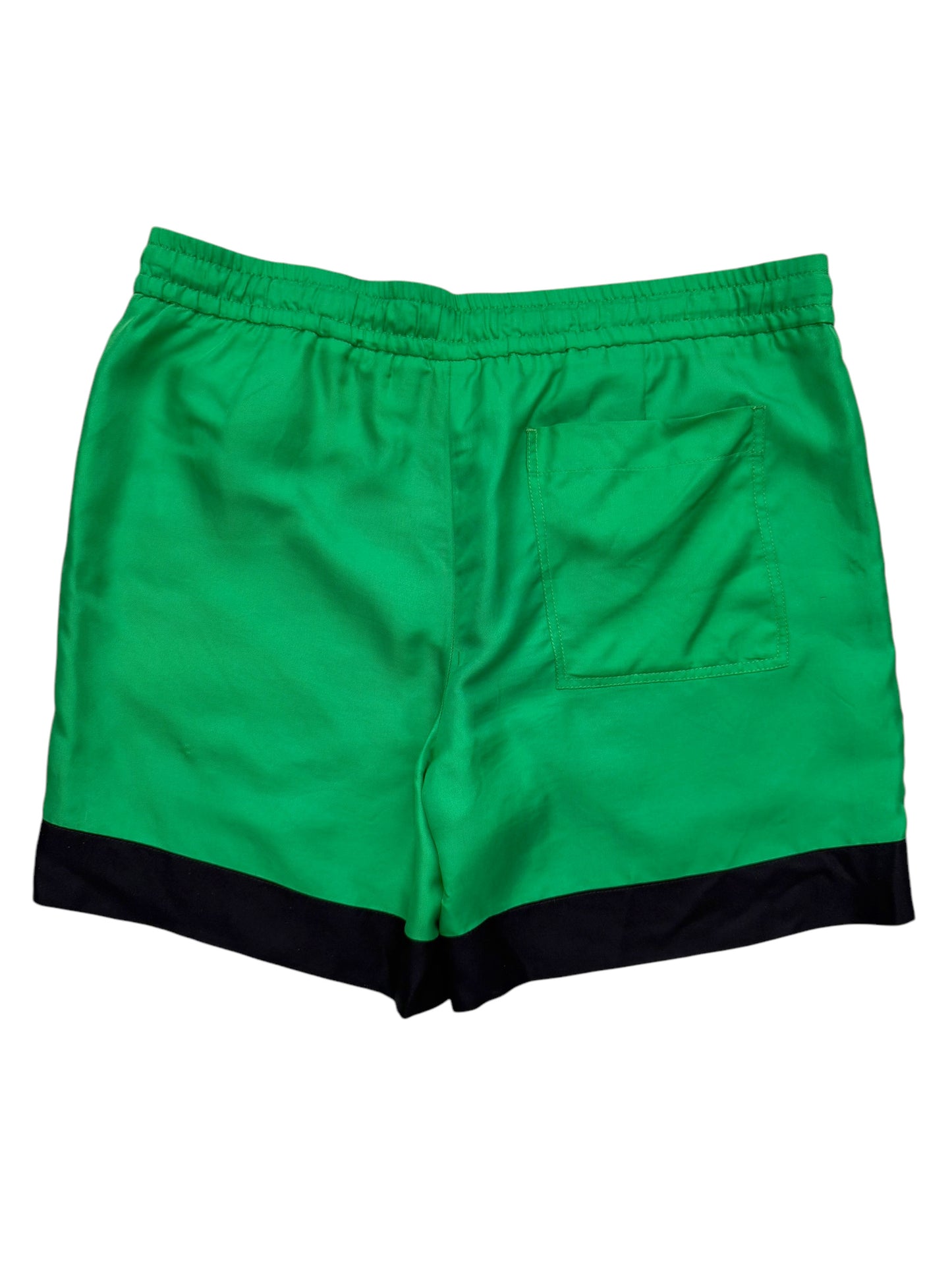Green Silk Shorts