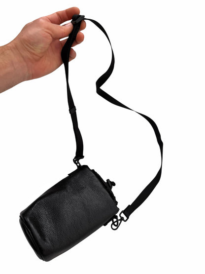 Bottle Holder Leather Cylinder Bag