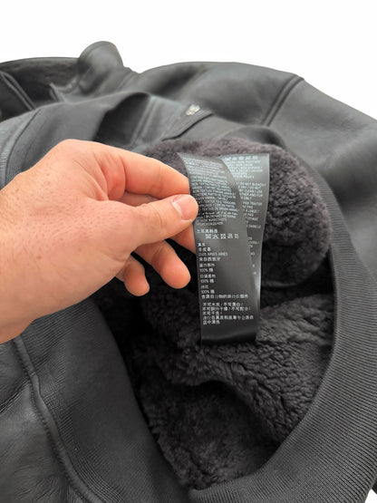 x Puma Leather Shearling Track Jacket