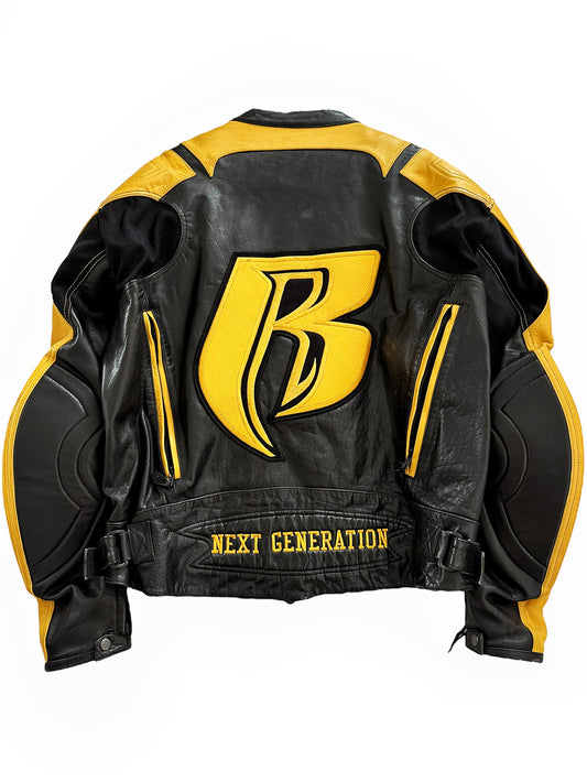 2004 Ruff Ryders Leather Motorcycle Jacket