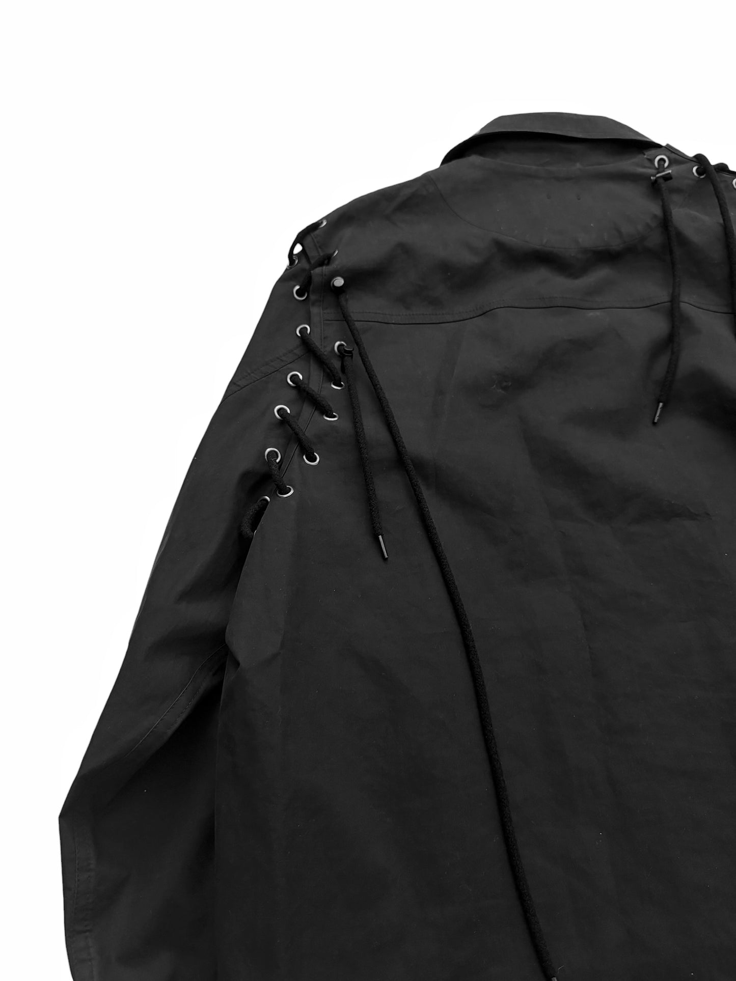 Drawstring Woven Work Jacket