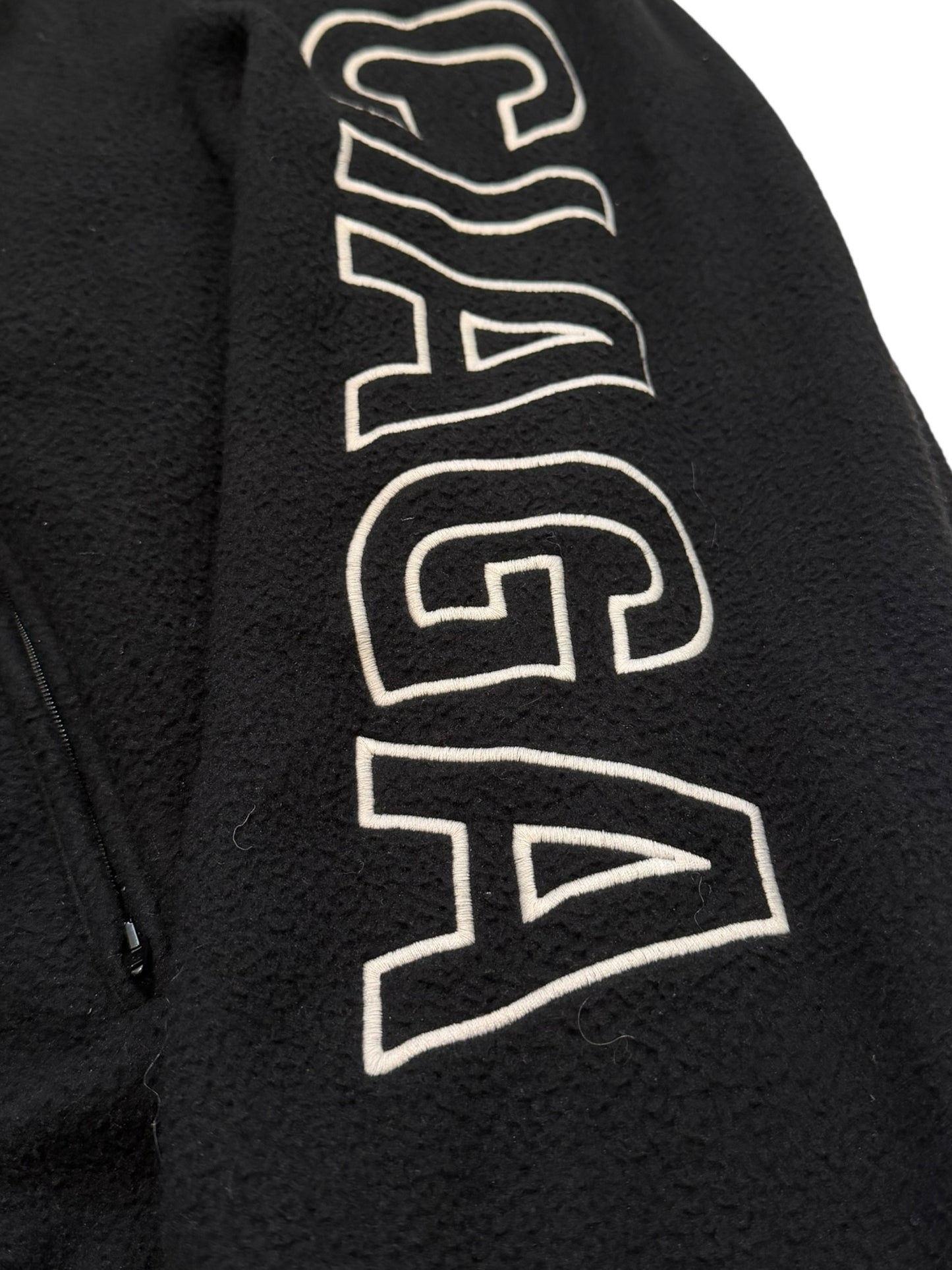 Oversized Fleece Letter Logo Sleeve