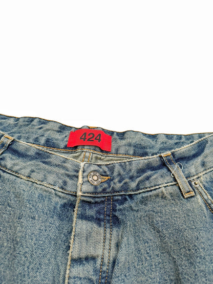 Distressed Big Daddy Baggy Denim Jeans