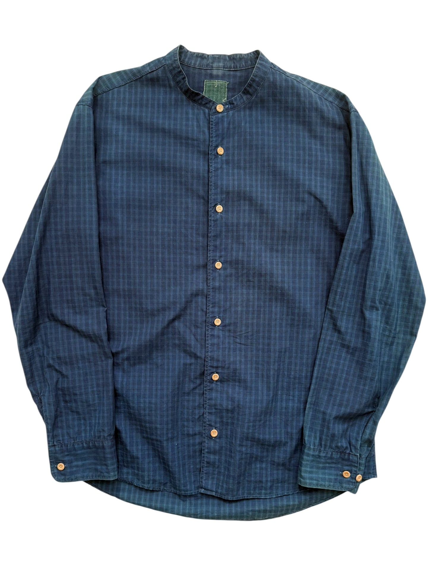 ICT Indigo Faded Plaid Shirt