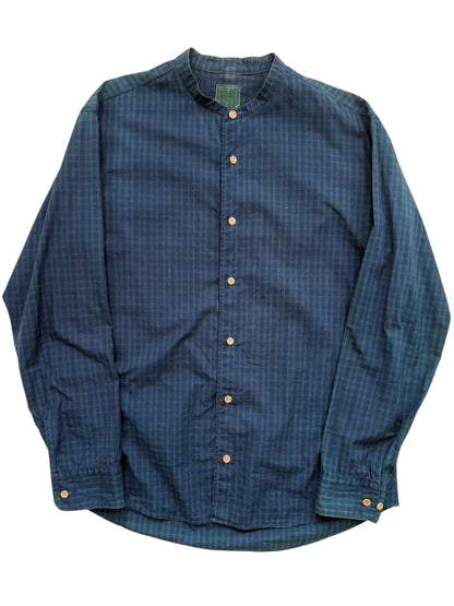 ICT Indigo Faded Plaid Shirt