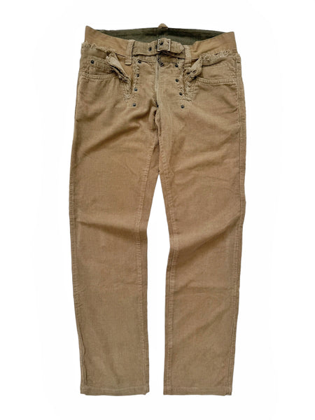 Cummerbund Corduroy Reconstructed Pant