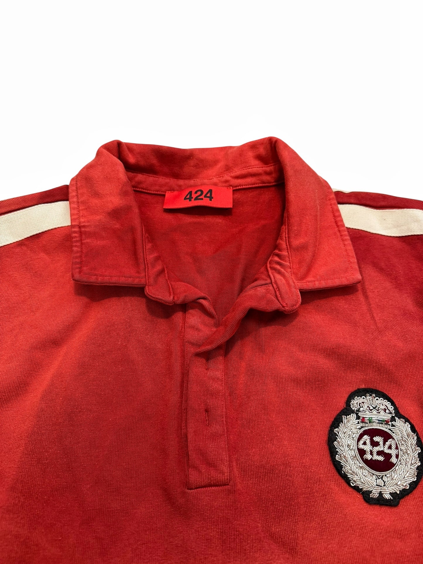 Overdyed Crest Rugby Longsleeve Thermal Shirt