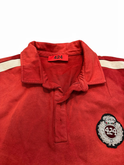 Overdyed Crest Rugby Longsleeve Thermal Shirt