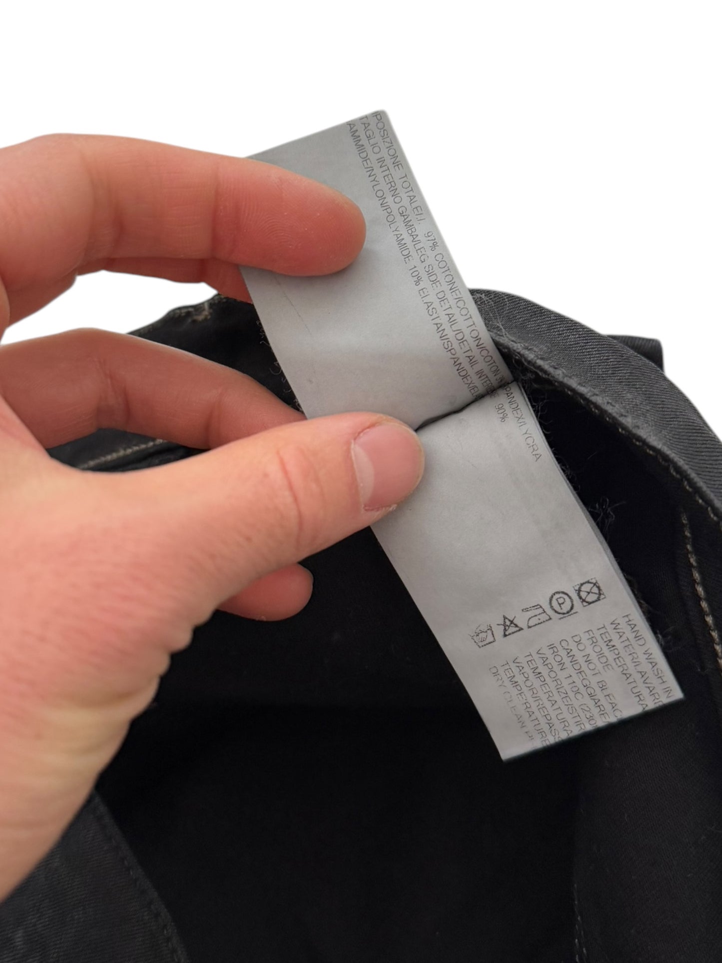 Black Waxed Memphis Biker Denim