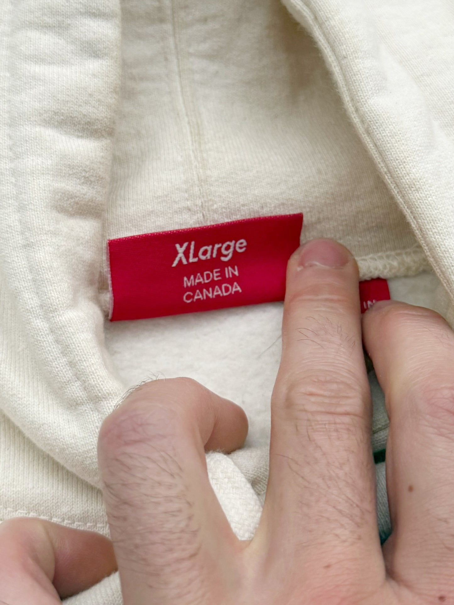 Micro Logo Hoodie (Natural White)