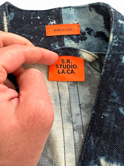 2019 SOTO Indigo Bleach Denim Kimono