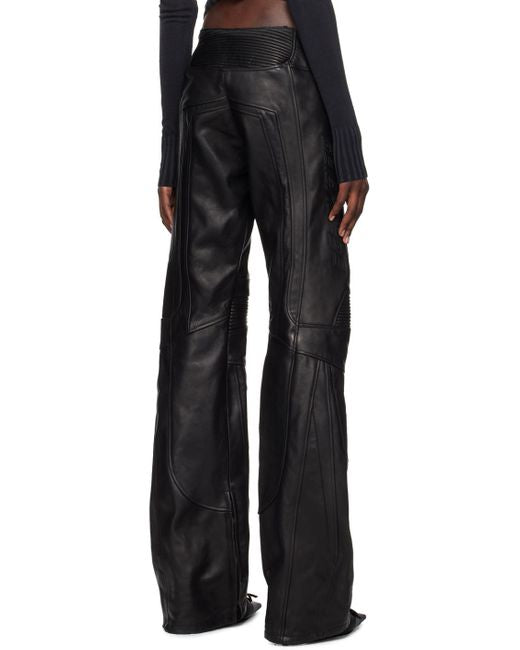 2024 Raw Waist Biker Moto Leather Pants