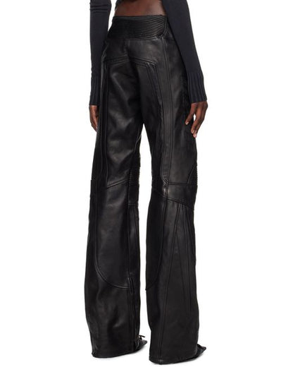 2024 Raw Waist Biker Moto Leather Pants