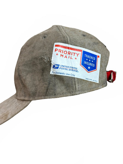 Vintage Mailbag Reconstructed Hat