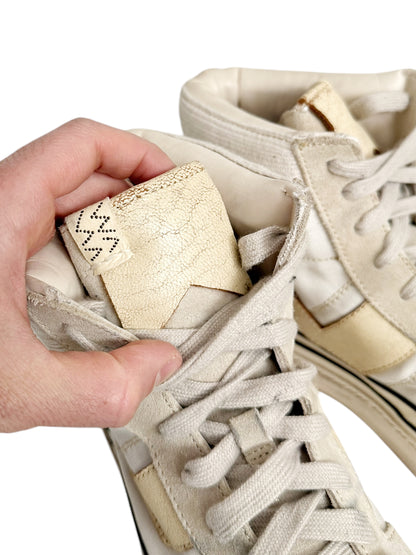 Zephyr Hi Top G Pattern Ivory Sneaker