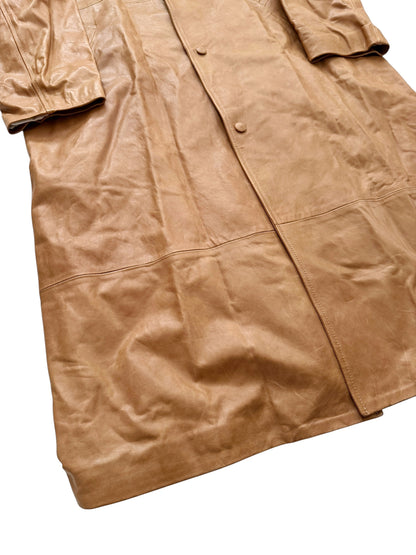 FW25 Natural Leather Trench Coat