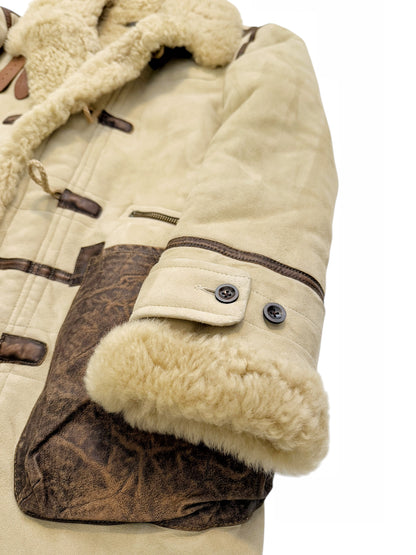 Sample Shearling Duffle Flight Coat