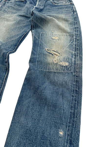 OG Kountry Stamp Boro Patch Distressed Denim