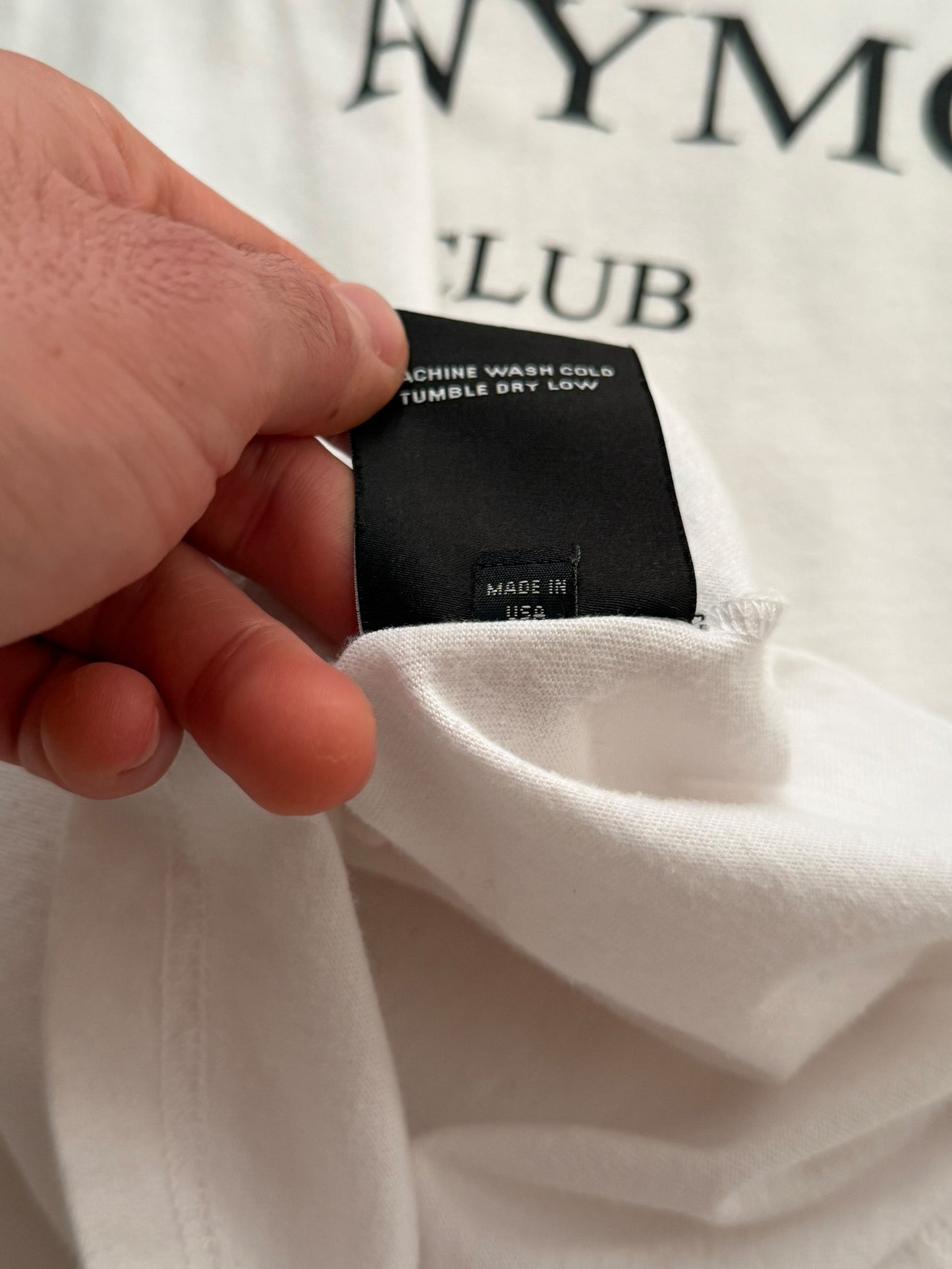 OG Sample Anonymous Club F&F White Tee