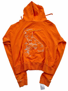 Sample Orange “Cali” Embroidered Orange Hoodie