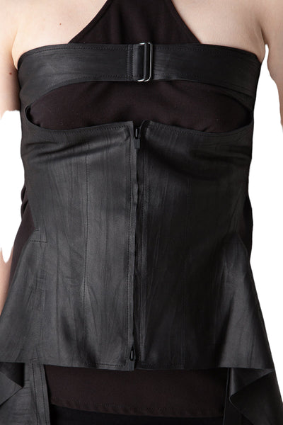 Goat Leather Corset Bustier