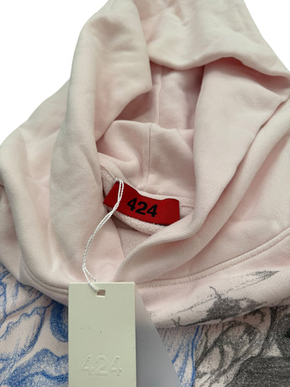 Valentina Graves Tattoo Art Hoodie Pink