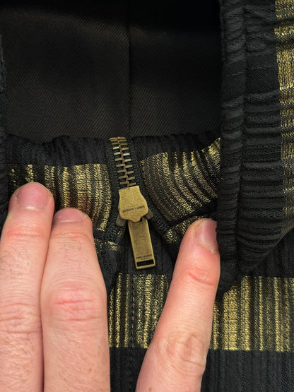 2019 Gold Metallic Stripe Teddy Varsity