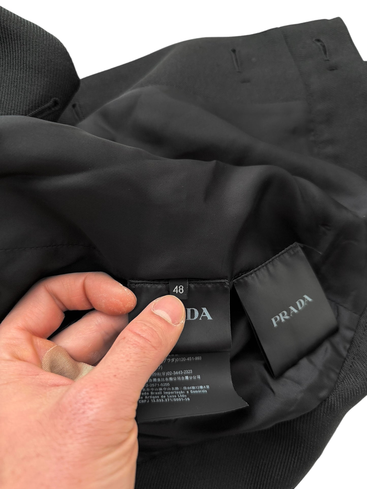 2018 Cropped Gabardine Coat Jacket