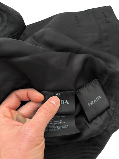 2018 Cropped Gabardine Coat Jacket