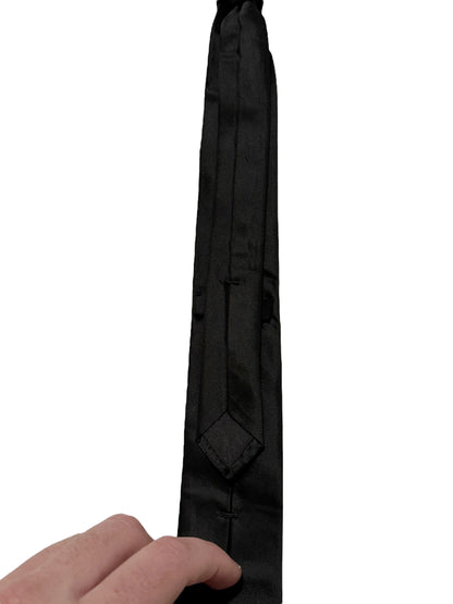 2019 Silk Thin Black Tie