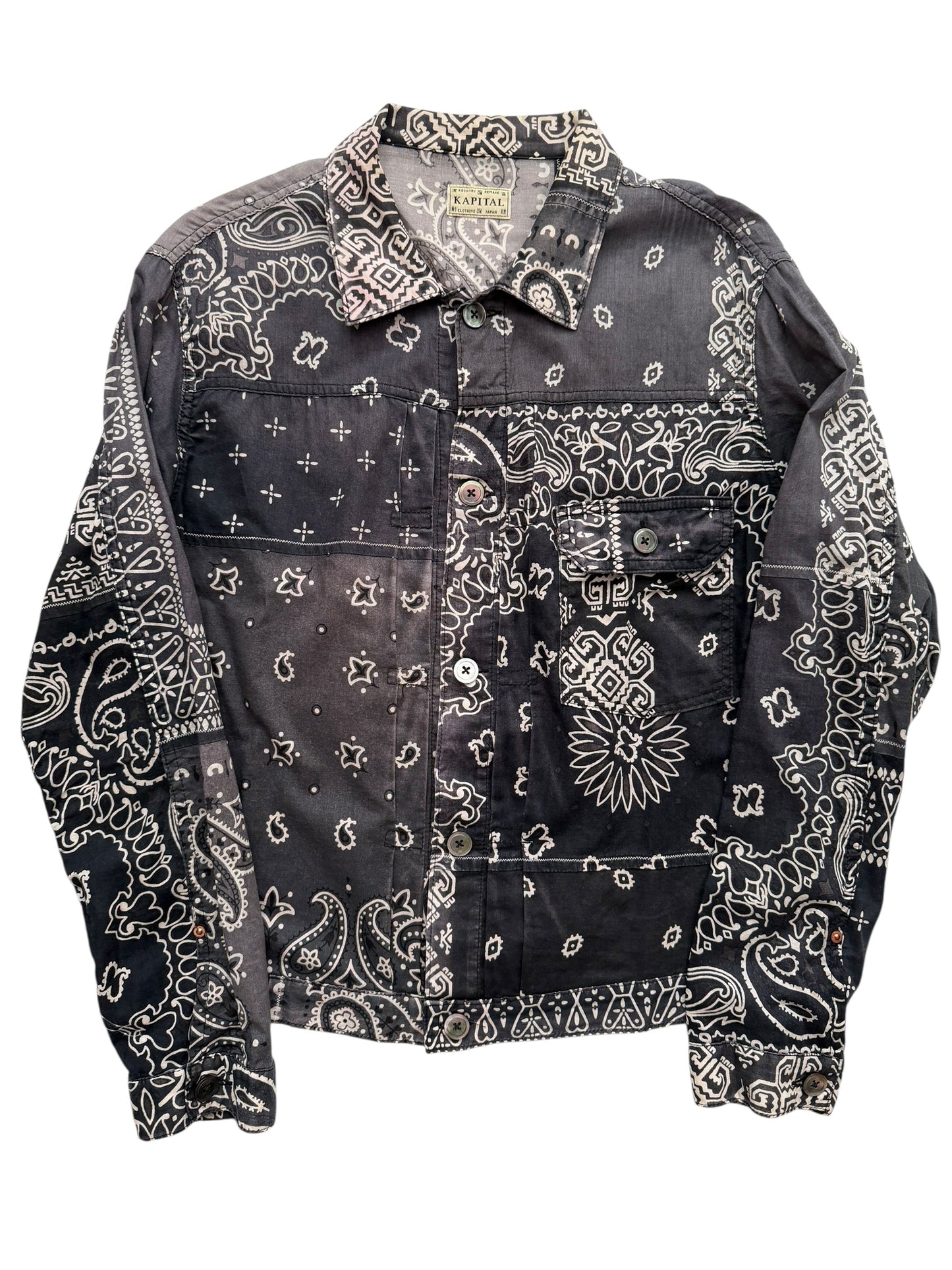 Black Bandana Kerchief Jacket