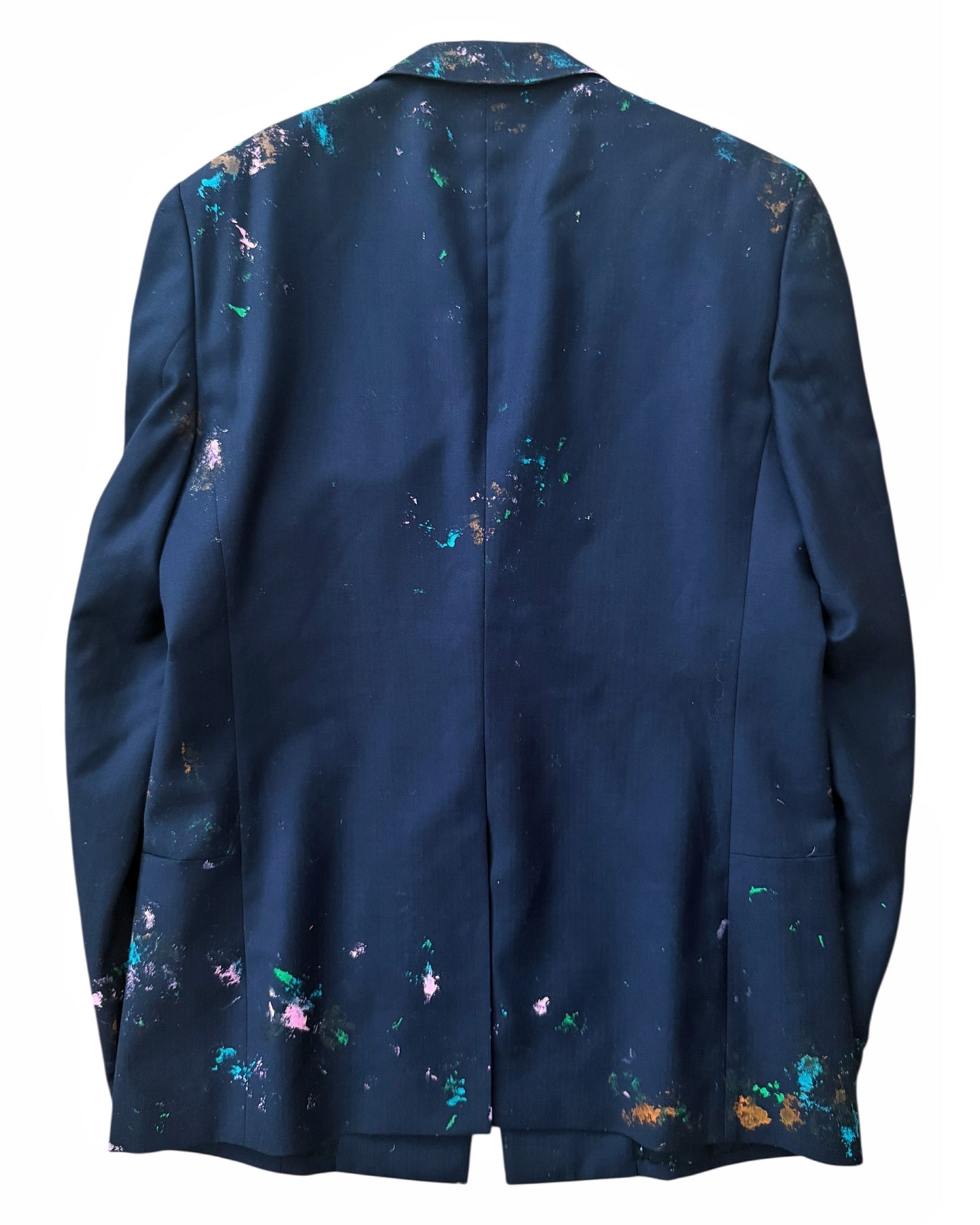 Painted Deconstructed Blazer Jacket