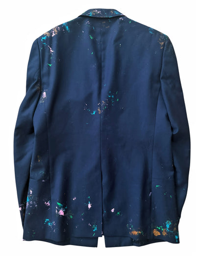 Painted Deconstructed Blazer Jacket
