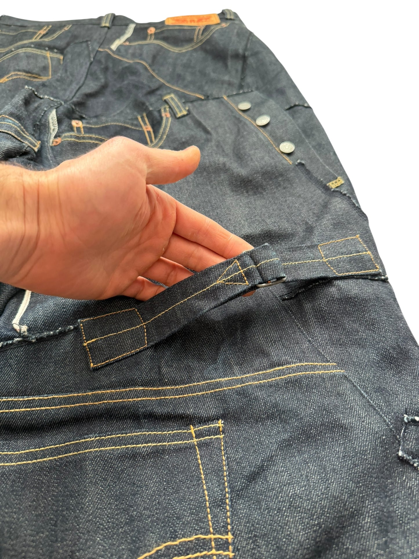 Levis 2024 Runway Patchwork Reconstructed Jeans