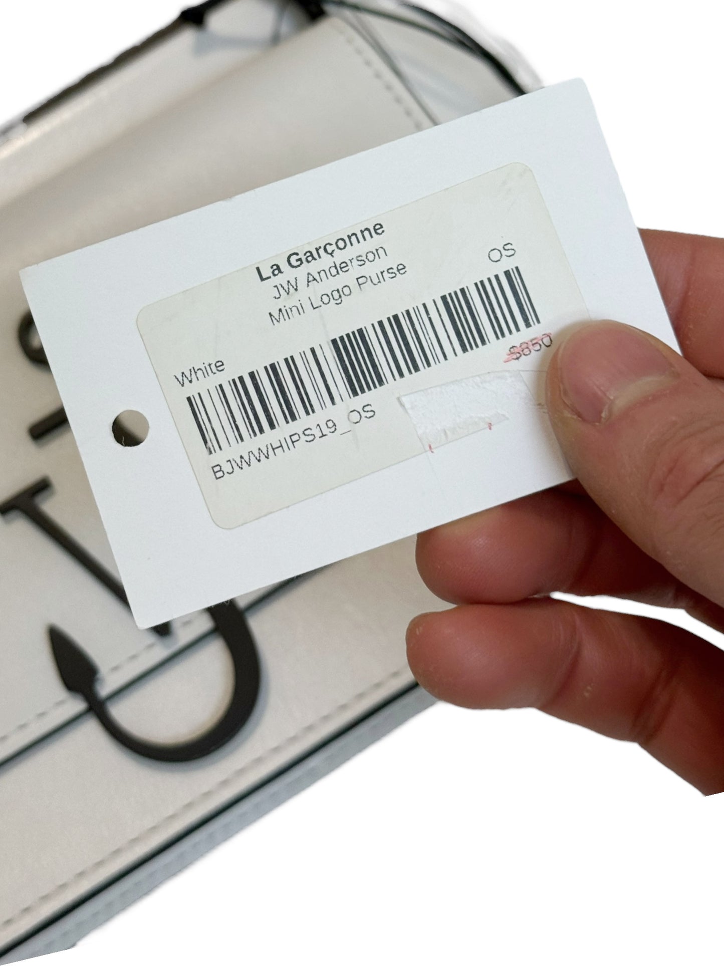 Anchor Logo Leather Bag