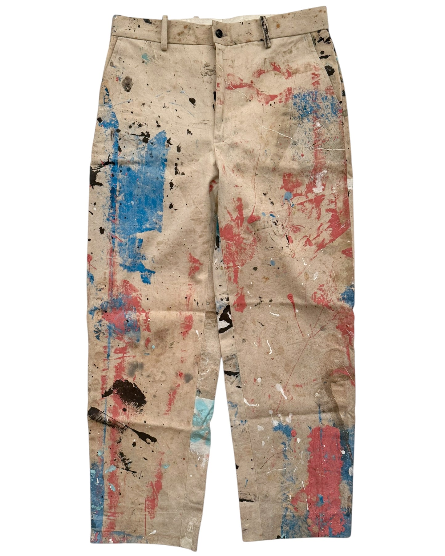 One of One Dropcloth Paint Stained Trouser