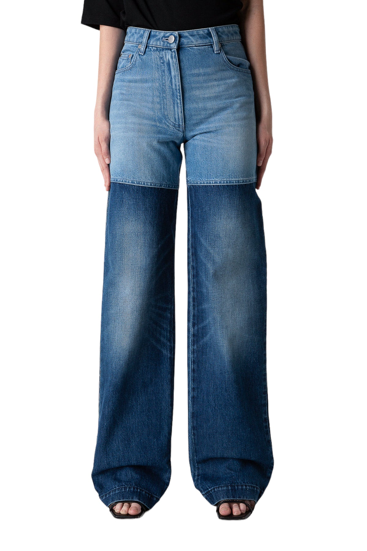 Hybrid Panel Blue Denim Jeans