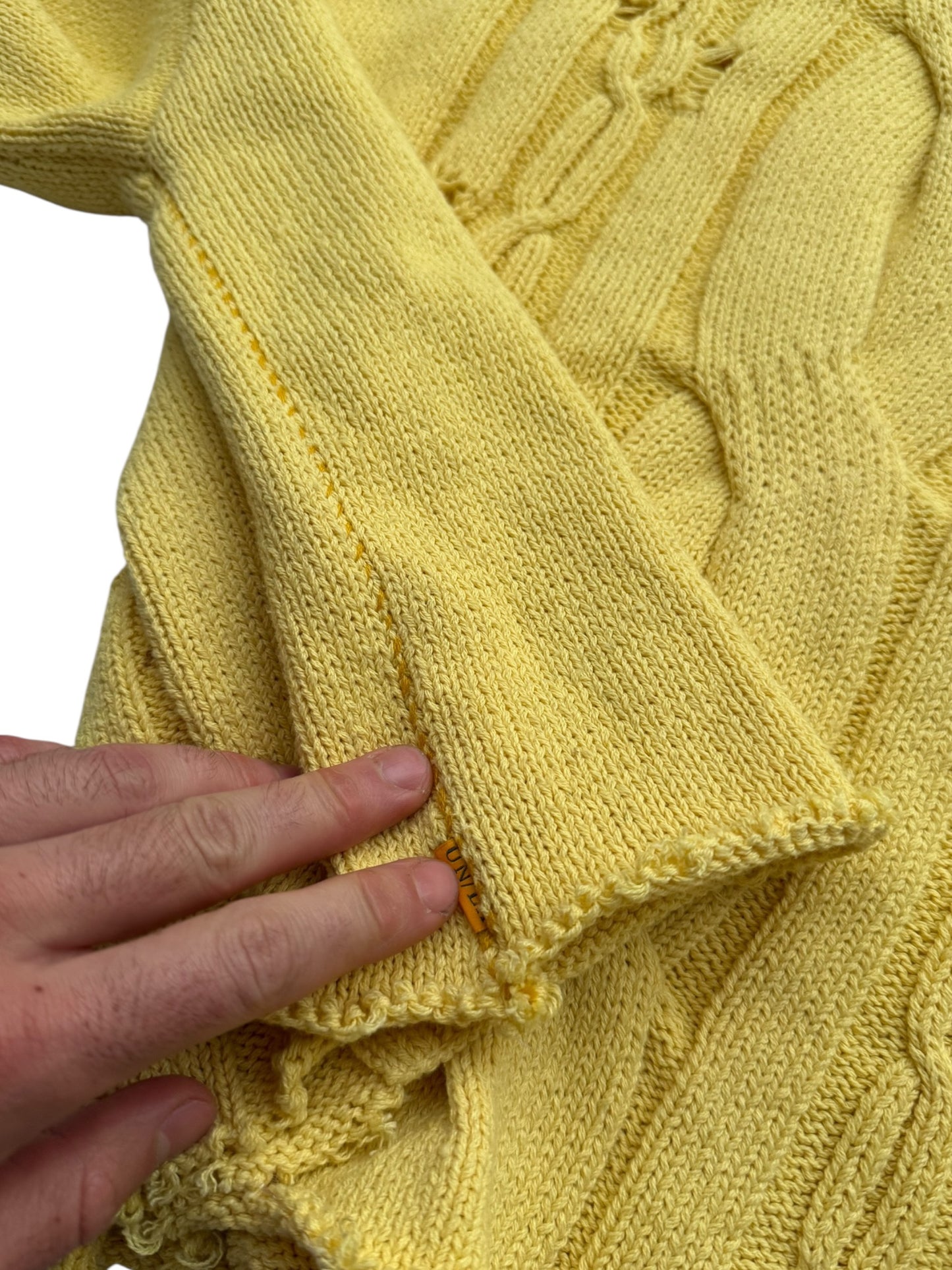 Distressed Cable Knit