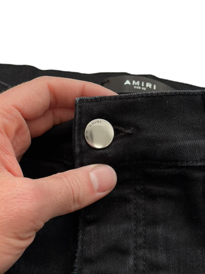 MX1 Green Ultra Suede Repair Skinny Denim