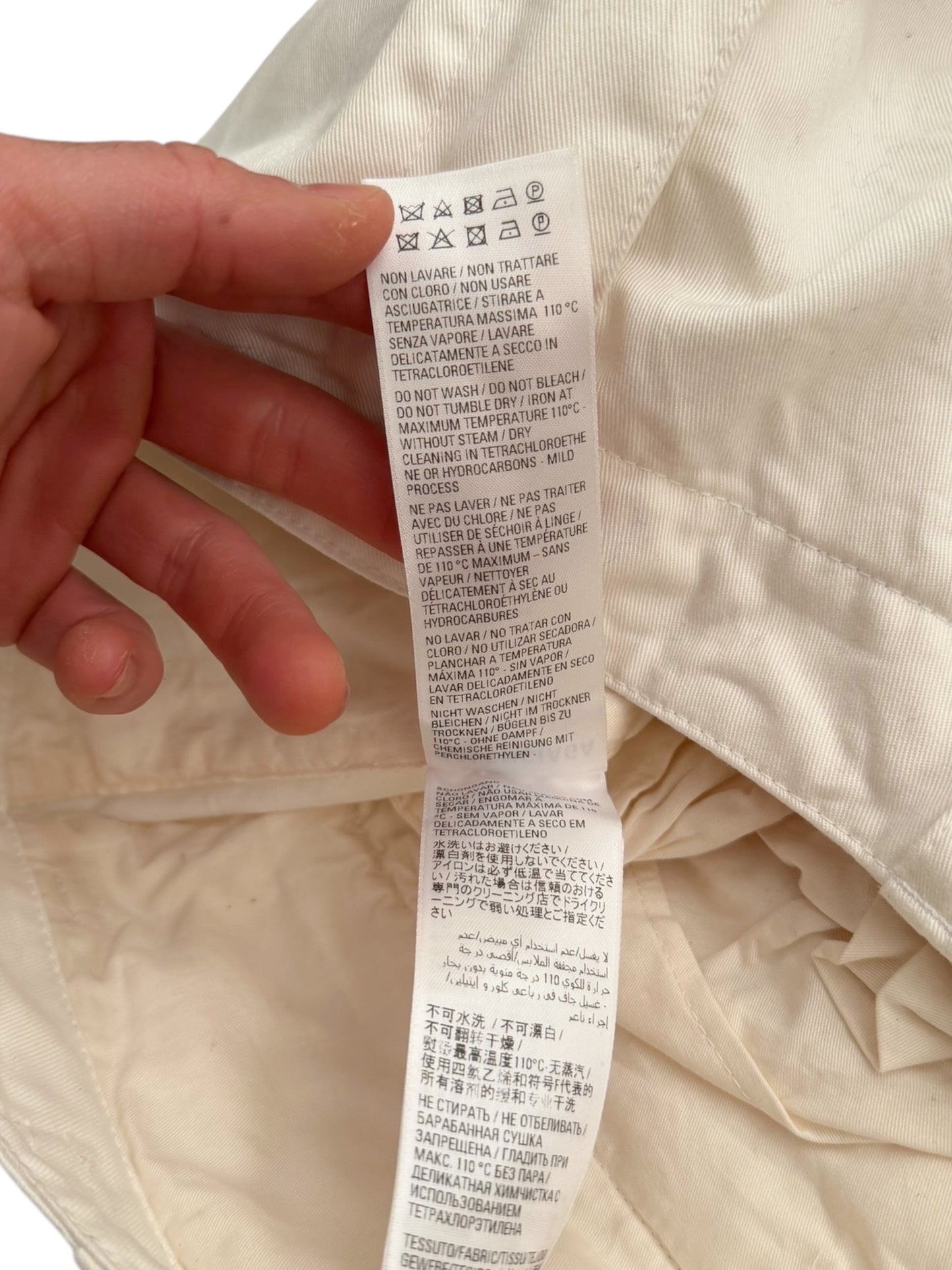 White Heavy Kick Cargo Pants