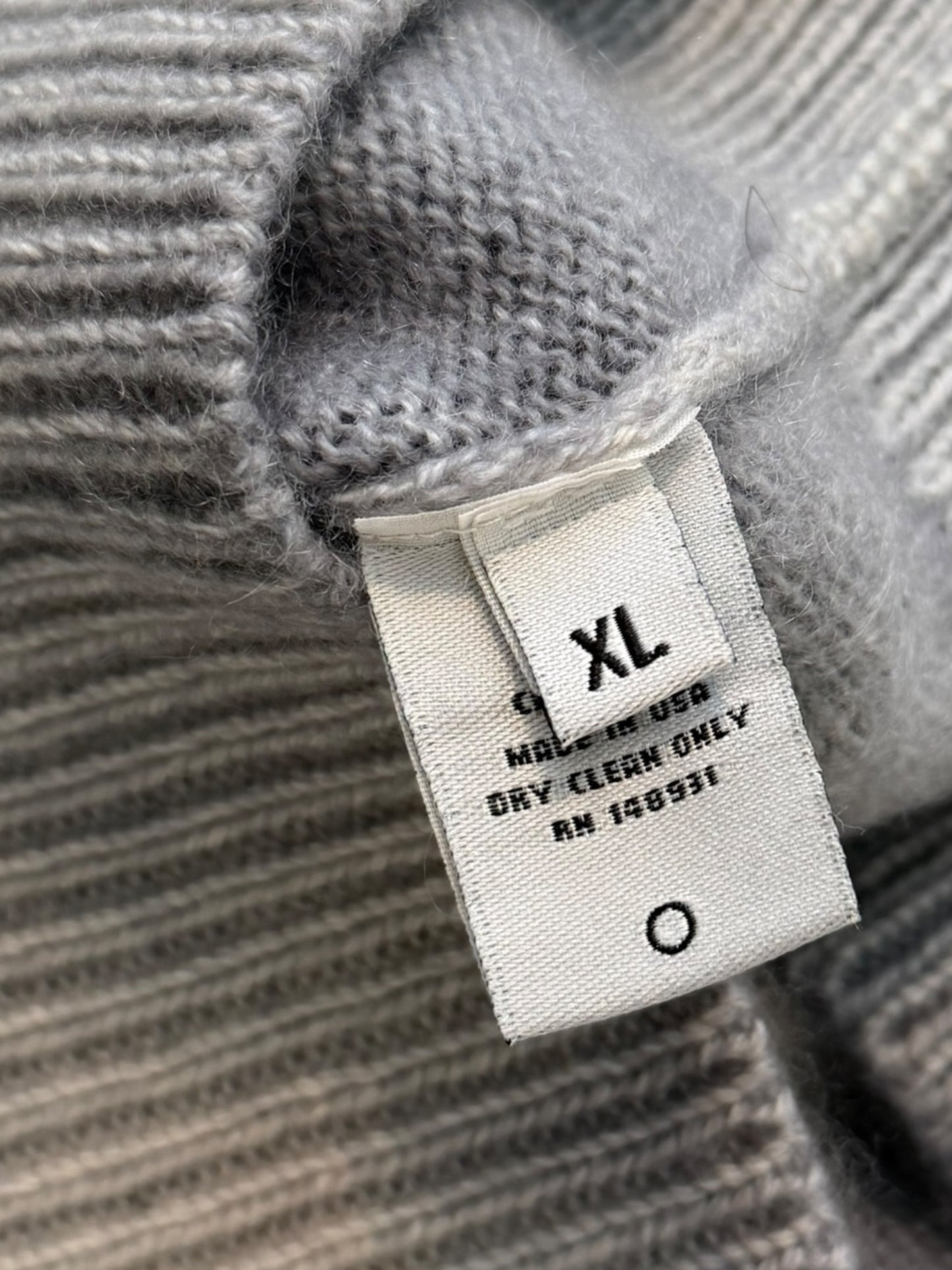 Cashmere Wire Tie Dye Grey Sweater