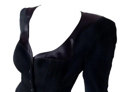 FW1992 Contoured Corset Wool/Satin Blazer