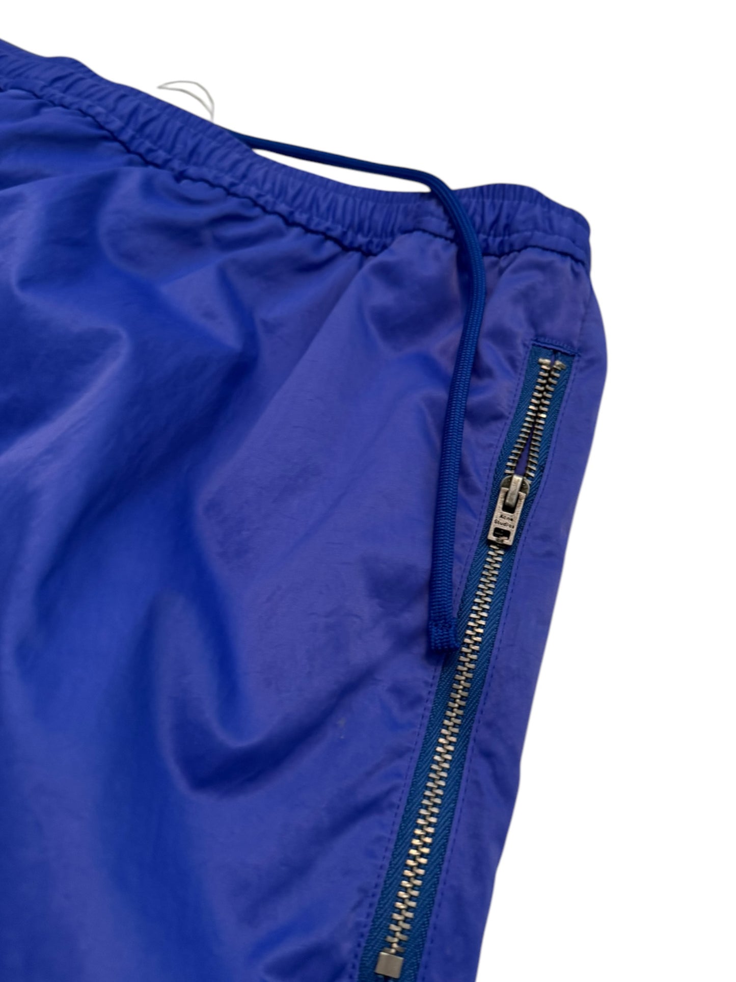 Nylon Blue Track Trouser