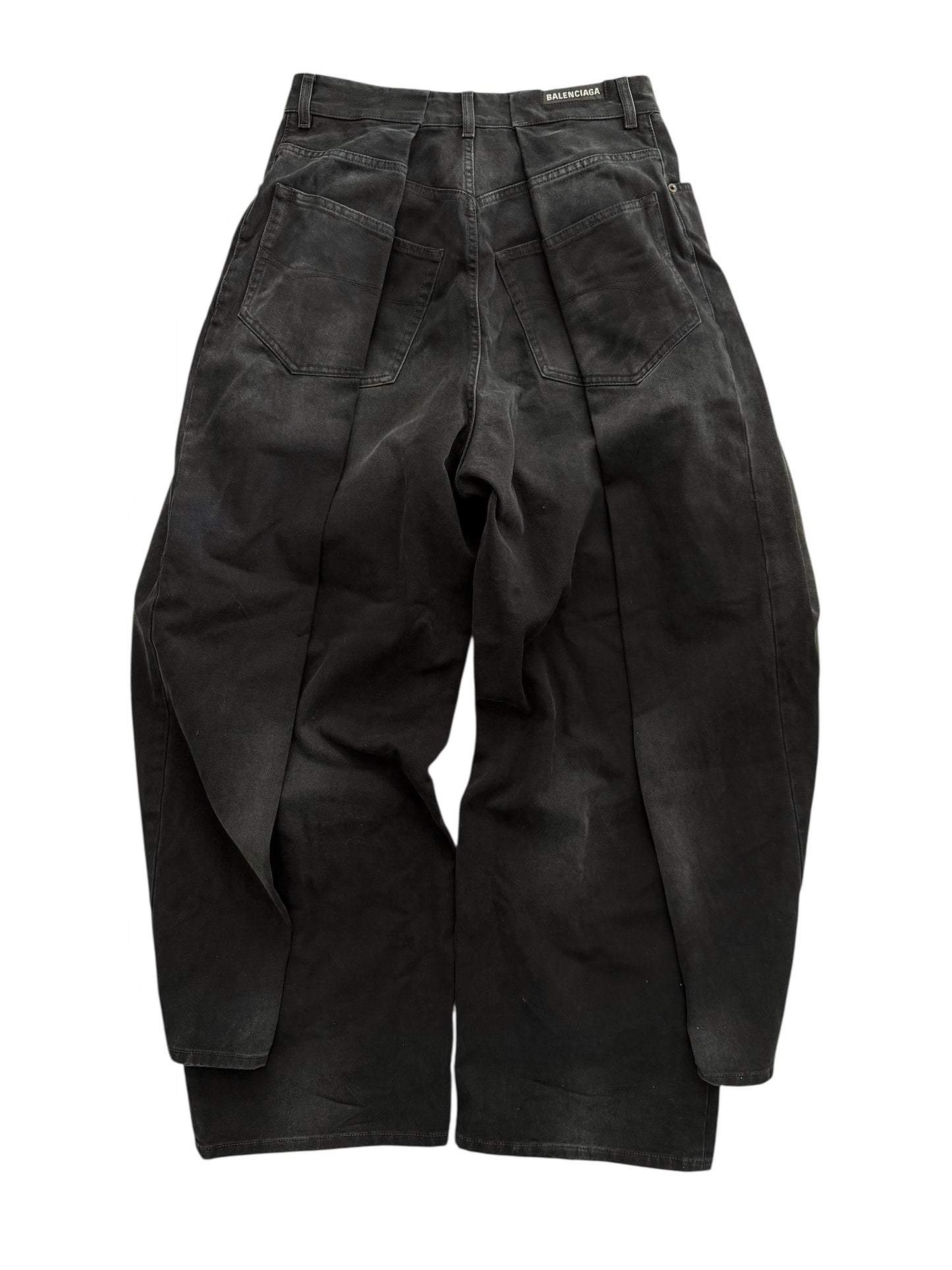Left Hand Sun Fade Denim Double Leg
