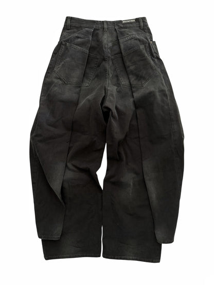 Left Hand Sun Fade Denim Double Leg