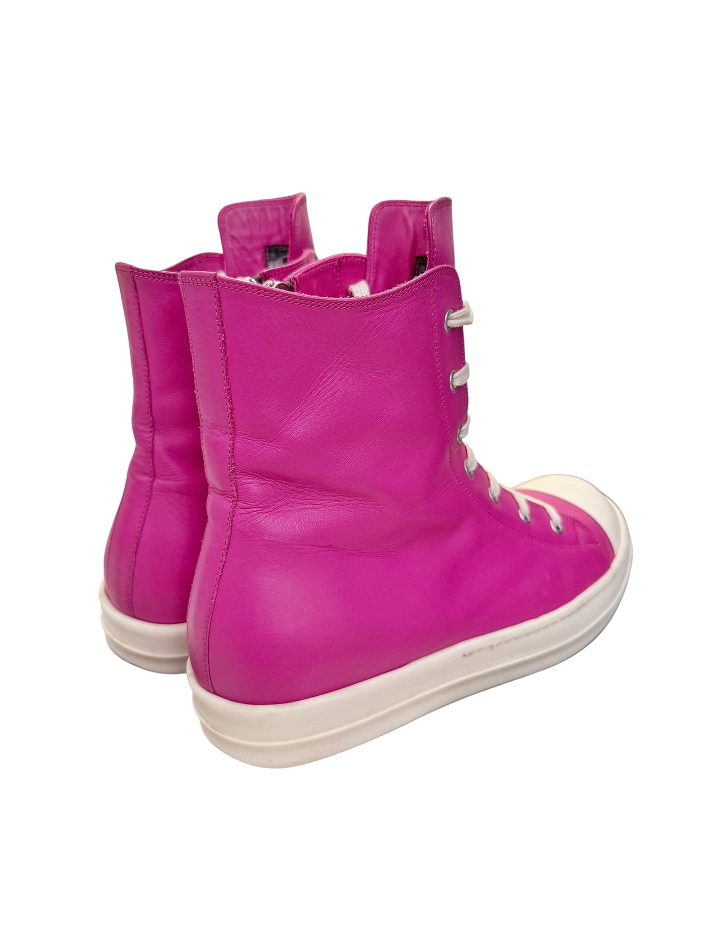 Edfu Hot Pink Leather High Ramones
