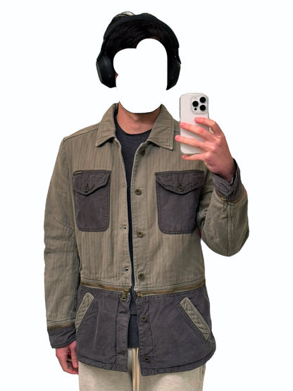 2003 Zip Modular Hunting Herringbone Jacket